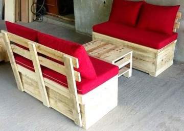 Doğal Ahşap Teras Ve Balkon Çay Masa Takımı