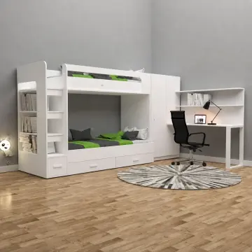Melis Çalışma Masalı Dolaplı Ranza