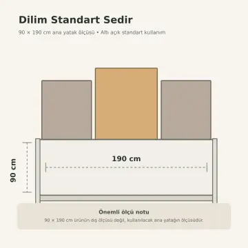 Dilim 90x190 Sedir