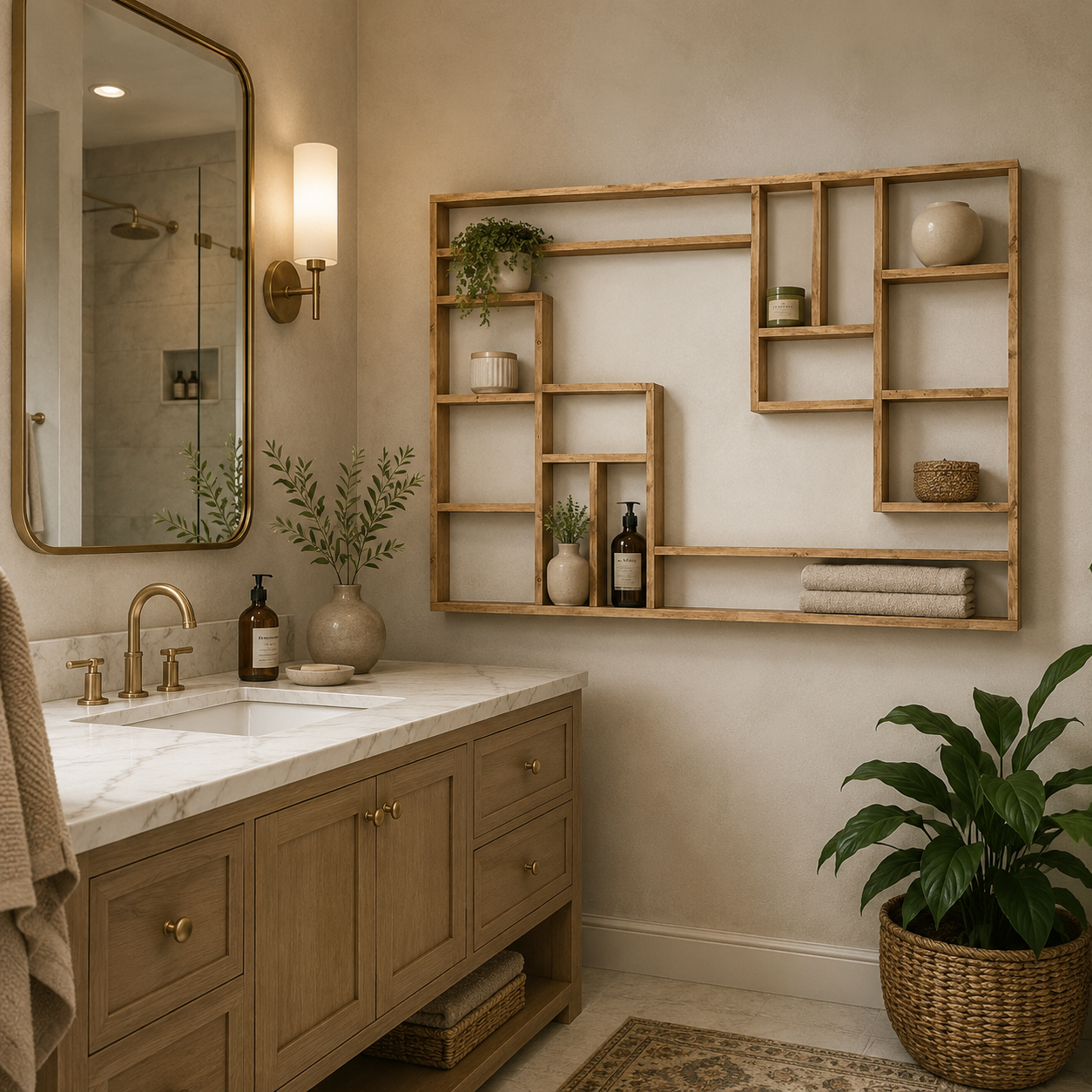 Labirent Banyo Dolabı