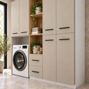Seravina Membran Tek Makine, Havlu Kulesi ve Temizlik Dolabı 180 cm
