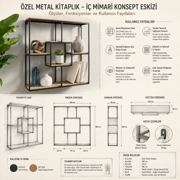 Özel Metal Kitaplık
