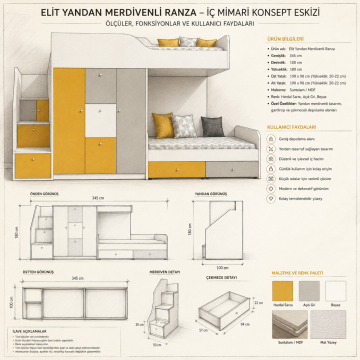 Elit  Yandan Merdivenli Ranza
