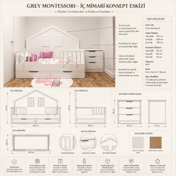 Grey Montessori Mdf