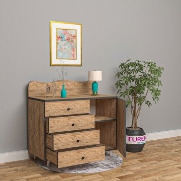 Hati 4 Çekmeceli Dolaplı Şifonyer