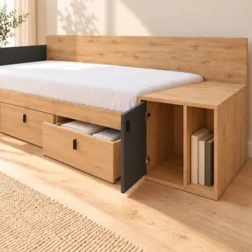 Modül 90x190 Çekmeceli Sedir