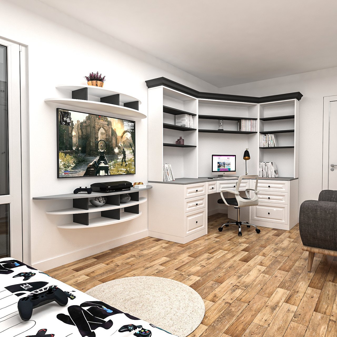 Geniş Çalışma Masası ve Ünite