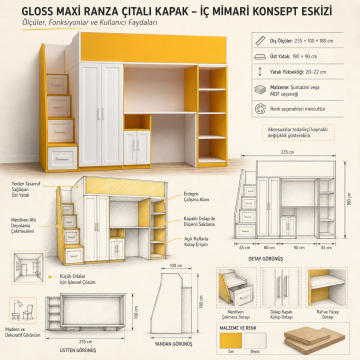 Gloss Maxi Ranza Çıtalı Kapak