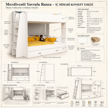 Merdivenli Yavrulu Ranza