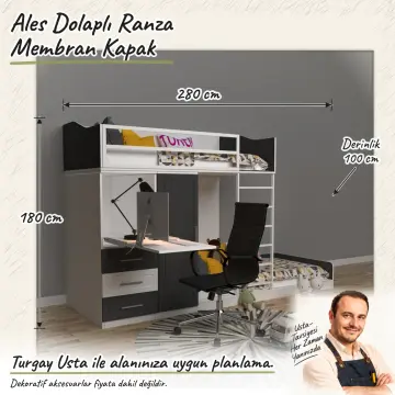 Ales Dolaplı Ranza Membran Kapak