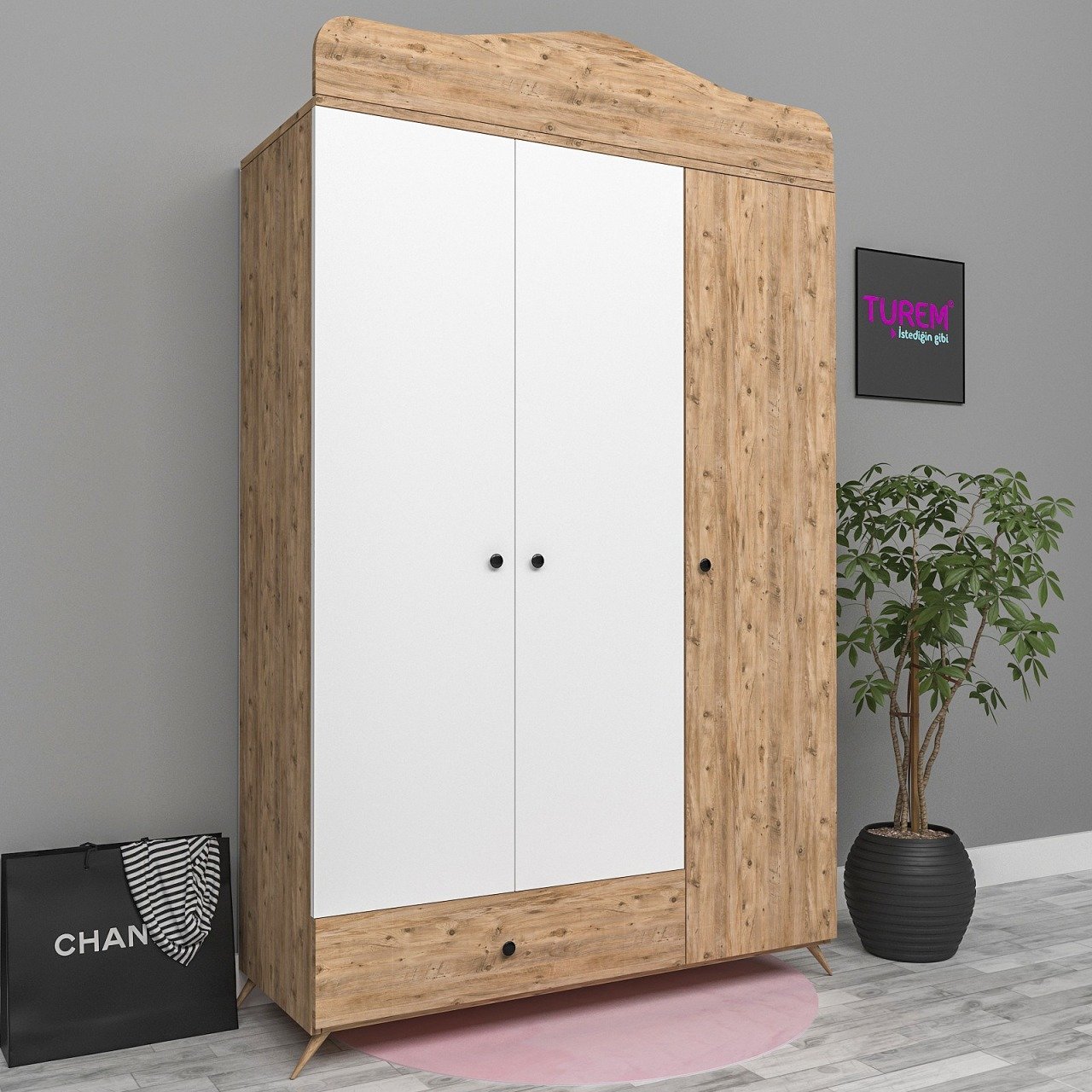 Baby 3 Kapılı Dolap