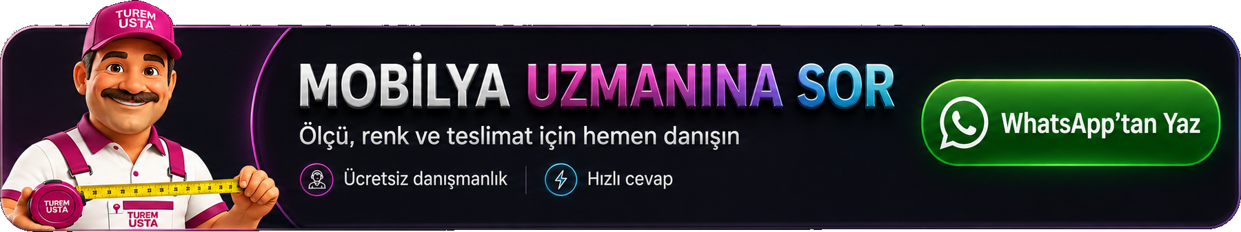 Turgay Usta özel ölçü banyo dolabı planlama tavsiyesi